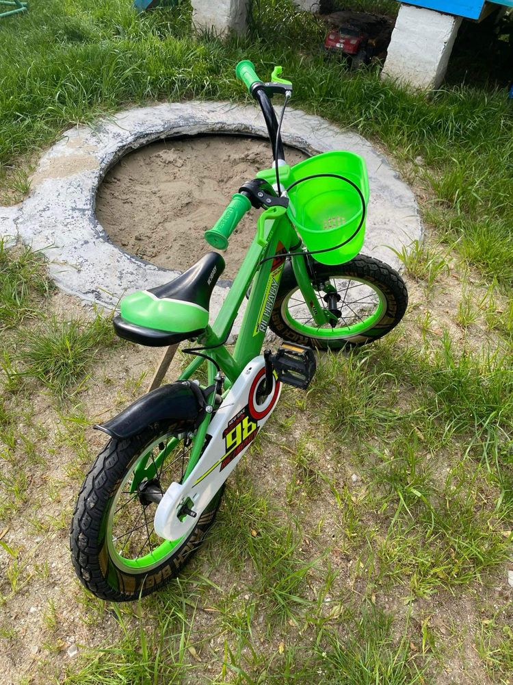 Bicicleta copii RICH Baby R14WTB, 14", verde