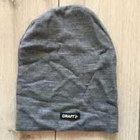 НОВА 100 % оригинална зимна плетена сива шапка CRAFT / Крафт за ски