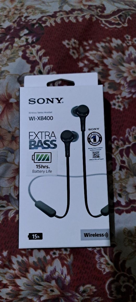 Спортивний  безпроводной наушник SONY WI-XB400