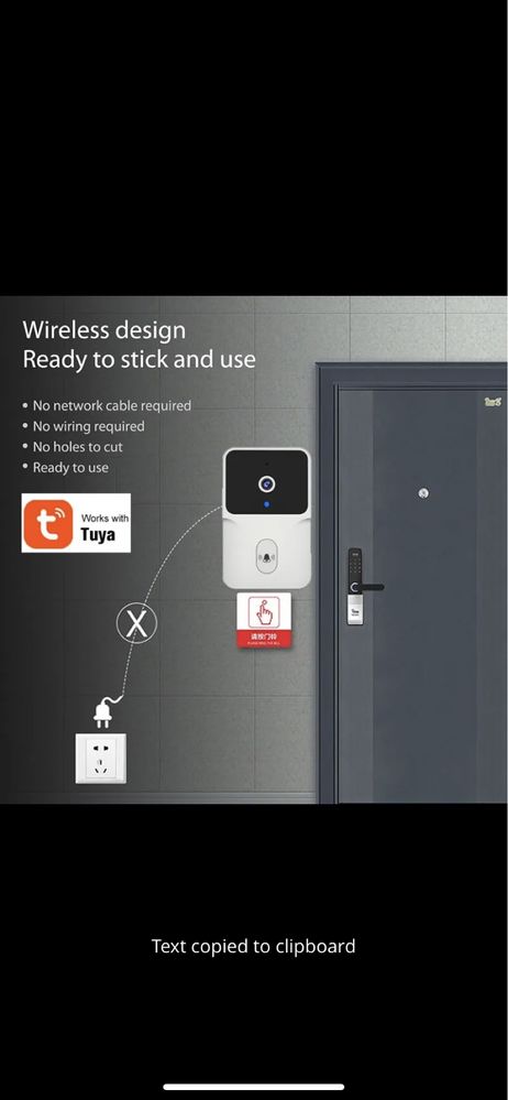 Sunarie apartament cu camera și conectare wireless / door Bell