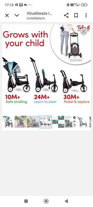 Tricicleta pliabila 7 in 1