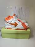 Adidasi Off-White Out Of Office Lace-Up Sneakers white orange