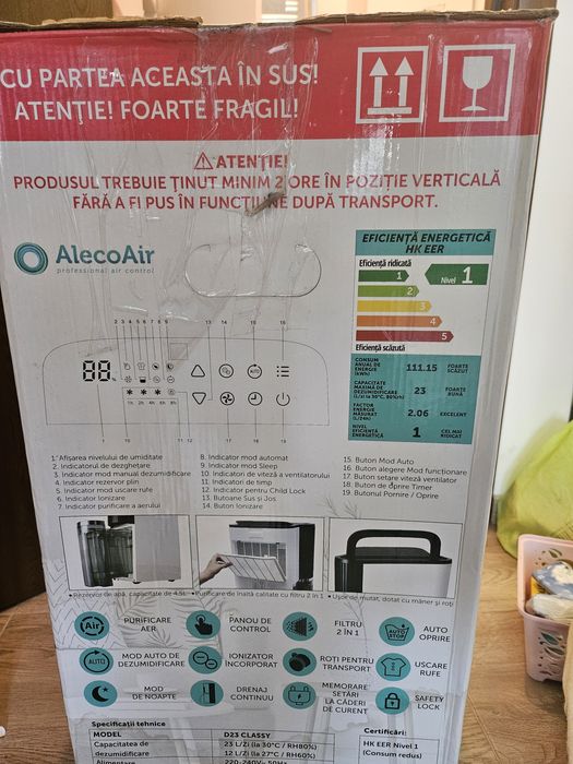 Umidificator cu ultrasunete AlecoAir U30 IONIC