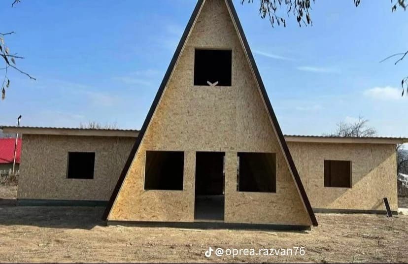 Vindem si construim case din structura de lemn si cabane stil A Frame,