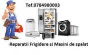 Reparatii frigidere si masini de spalat automate .