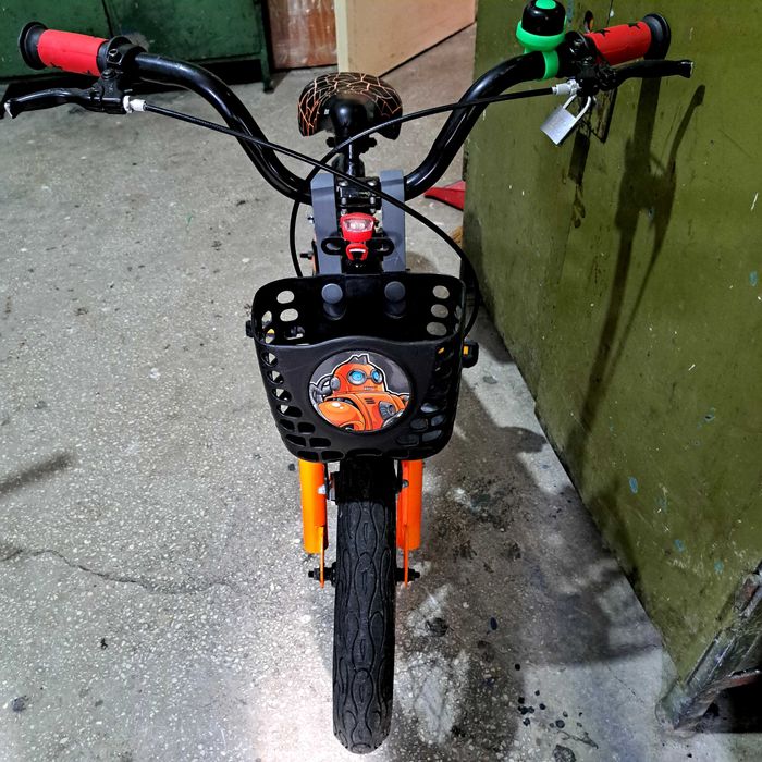 Bicicleta baieti RICH BABY R14WTB, roata 14", roti ajutatoare