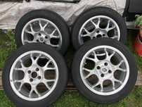 Vand 4 jante aliaj Borbet cu anvelope de vara 205/50 r15