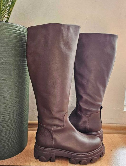 Steve Madden ,  кафяви ботуши, естествена кожа , 38ми номер, 24.7см