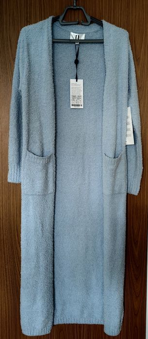 Vand cardigan dama lung, culoare bleu, marimea S, marca U collection