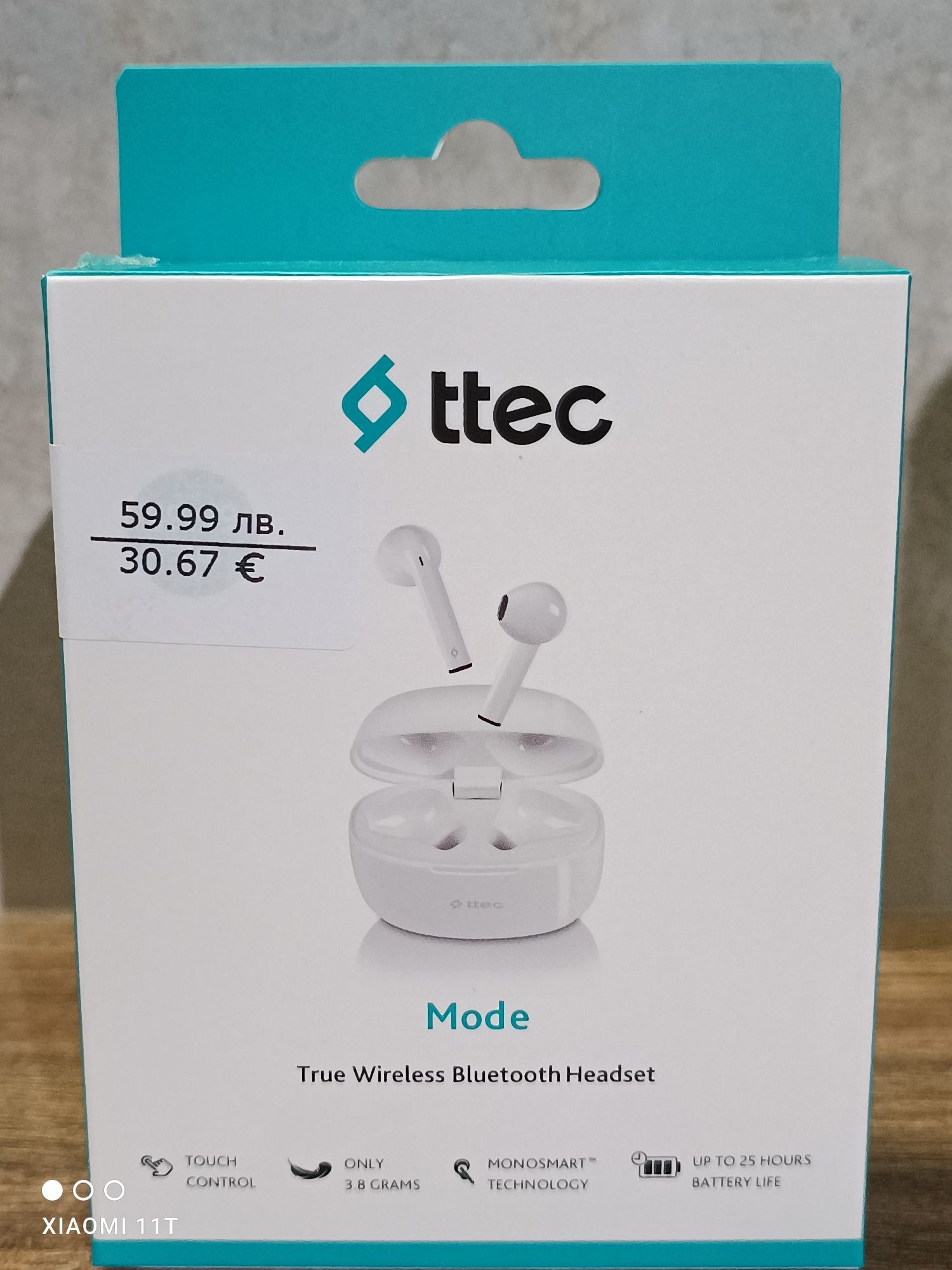 Безжични Bluetooth слушалки ttec Mode True Wireless Bluetooth Headset