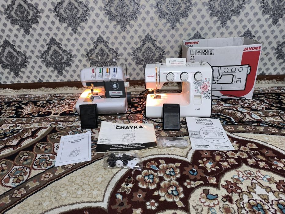 Срочно продаётся швейная машина и оверлок новый рабочий полностью