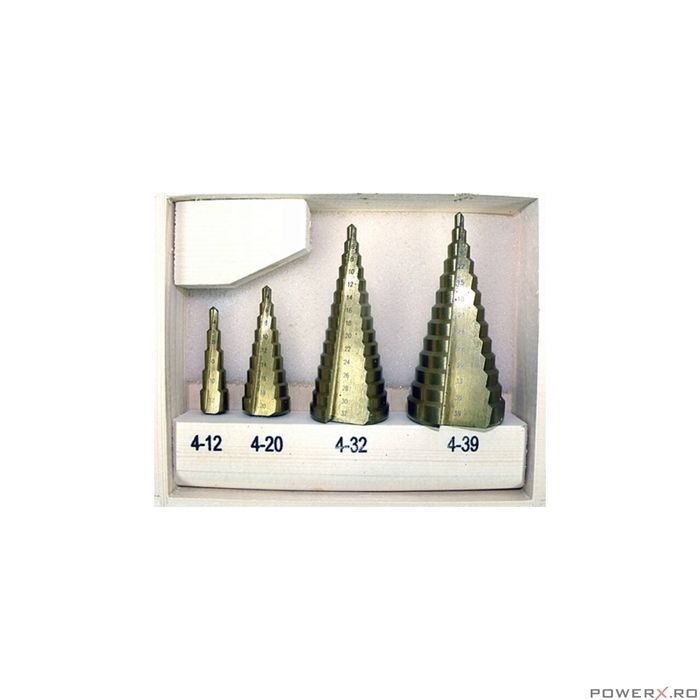 SET 4 BURGHIE CONICE 4-39MM, Silver, S0320