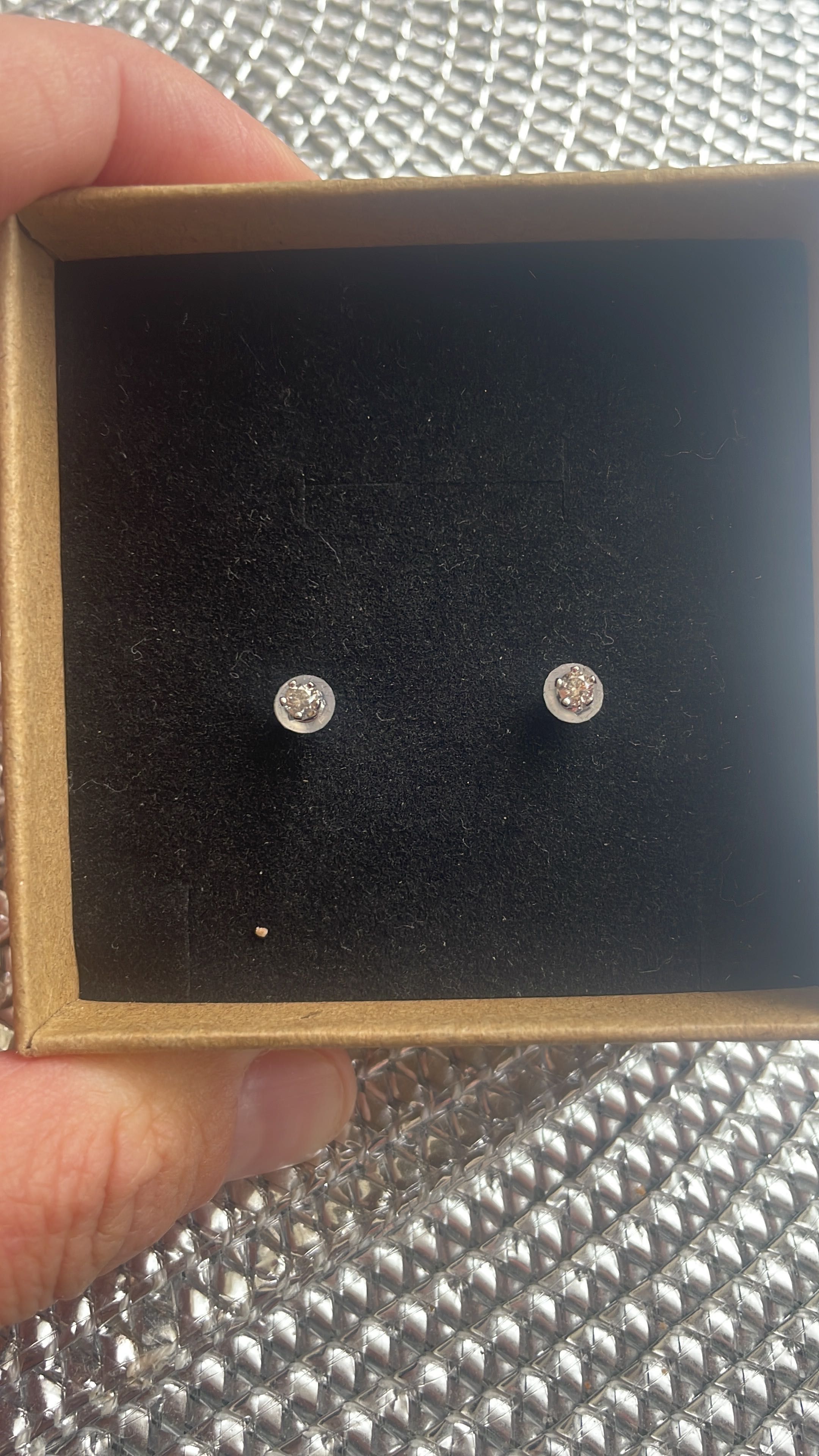 Cercei din platina si diamante naturale