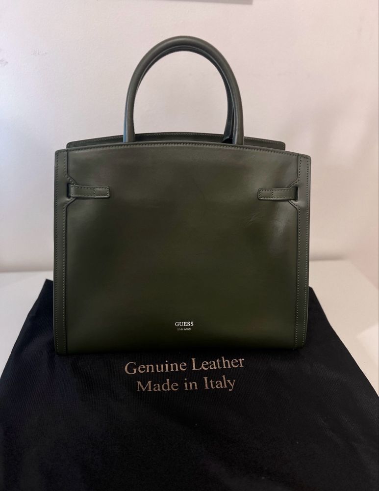Vand Geanta Guess PIELE Originala Green Factura