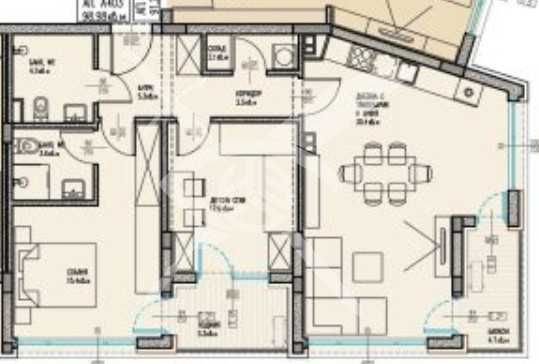 Продава се Тристаен апартамент в Бургас, Славейков - 113 кв.м за 1056 €/кв.м - Снимка #1
