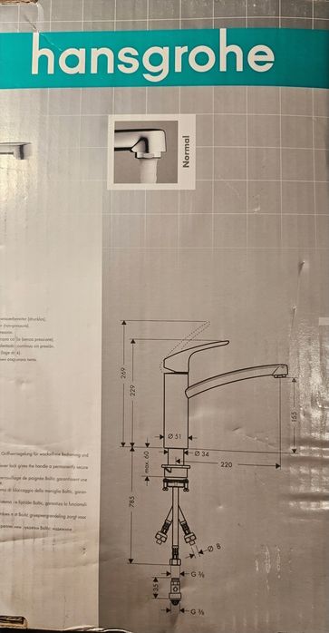 Vând baterie bucatarie handsgrohe