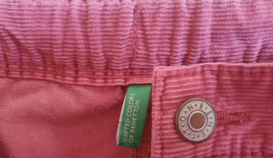 Pantaloni noi,copii 11-12 ani, catifea reiata,Benetton