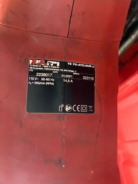 COMBIPERCUTOR HILTI TE 70-atc/avr model 2021(ultimu)