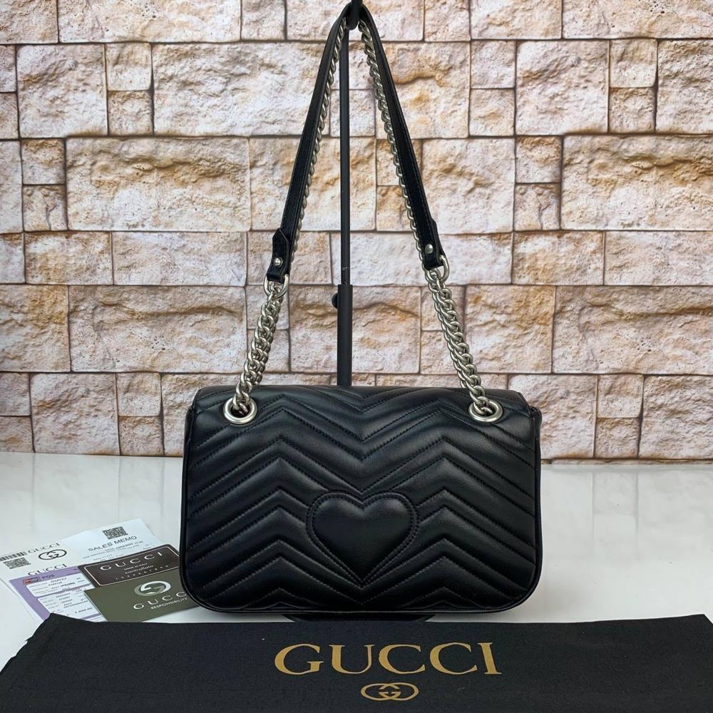 Дамска чанта Gucci Marmont, 100% естествена кожа