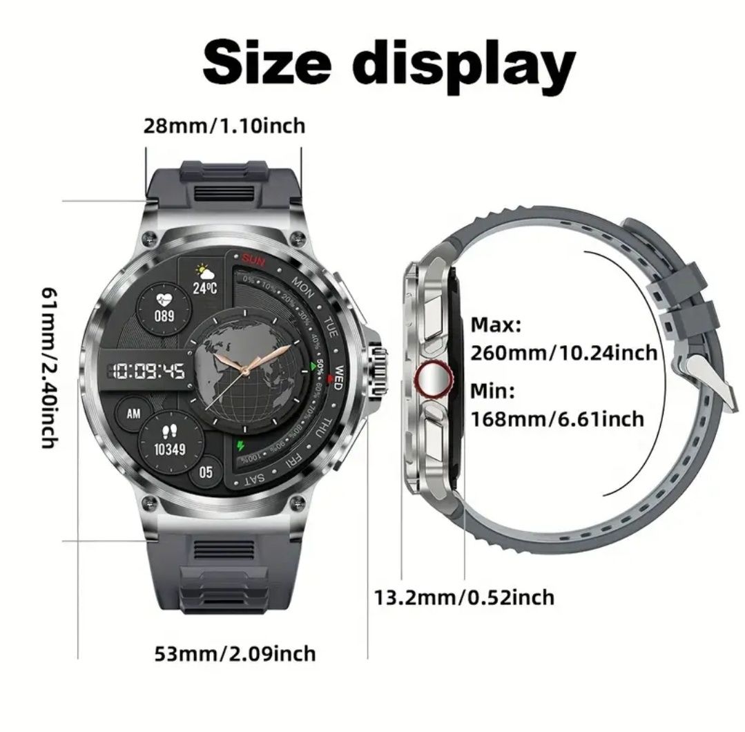 Smartwatch HD 4.7 cm 710mA