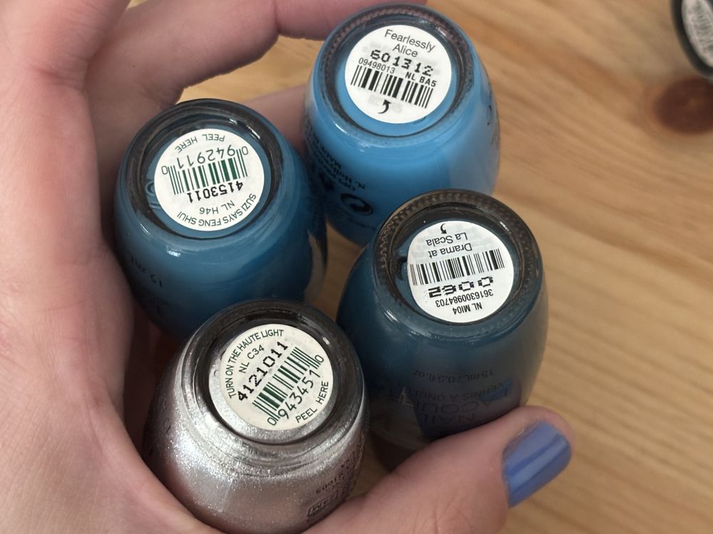 Лот лакове OPI, Essie, H&M