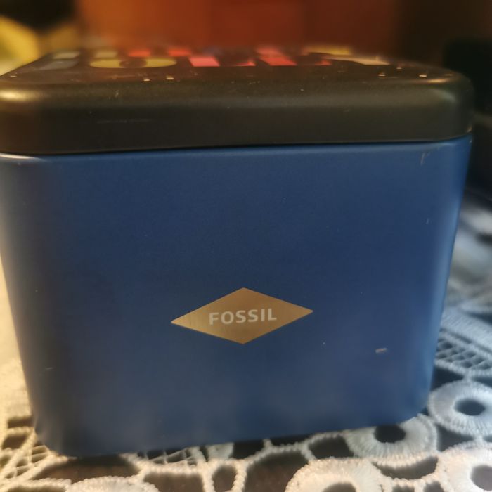 Ceas Fossil damă  gold cu cristale, original + cutie cadou