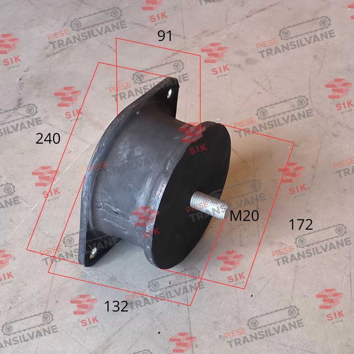 Tampon amortizor cauciuc pentru cilindru compactor Bomag BW216D-4 etc.