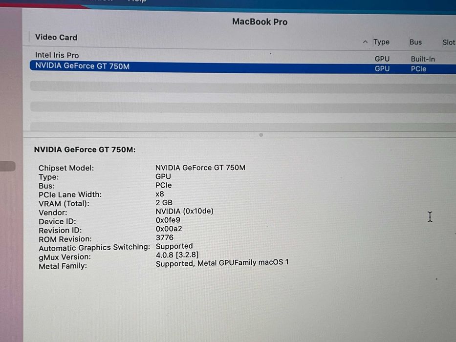 Apple MacBook Pro 15 Retina A1398 Late 2013 Intel Core i7
