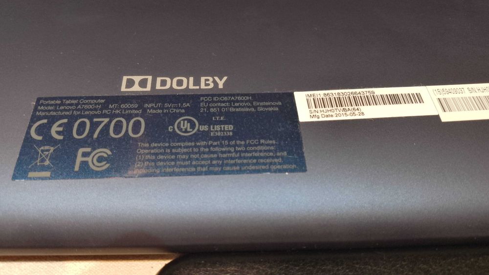 Tabletă Lenovo IdeaPad A7600