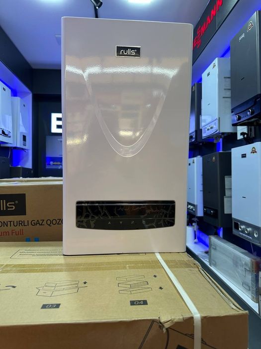 Rulls Dvuxkonturniy gazoviy kotel, WiFi upravleniya,Dostavka ustanovka