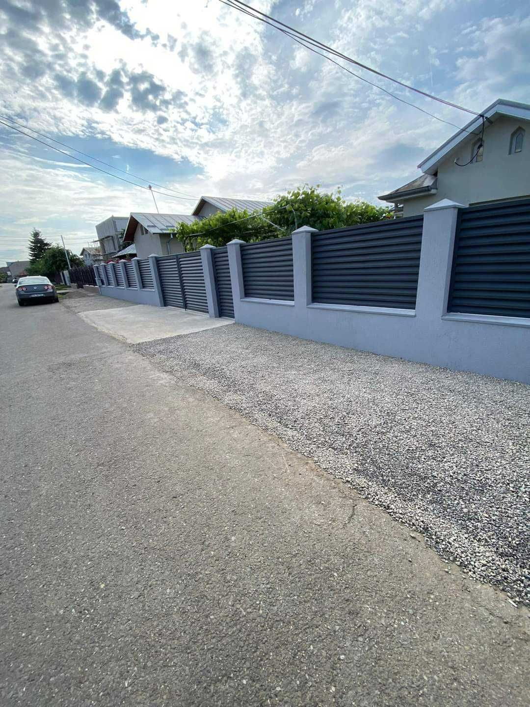 Garduri si porti din panouri stil jaluzele si alte modele disponibile