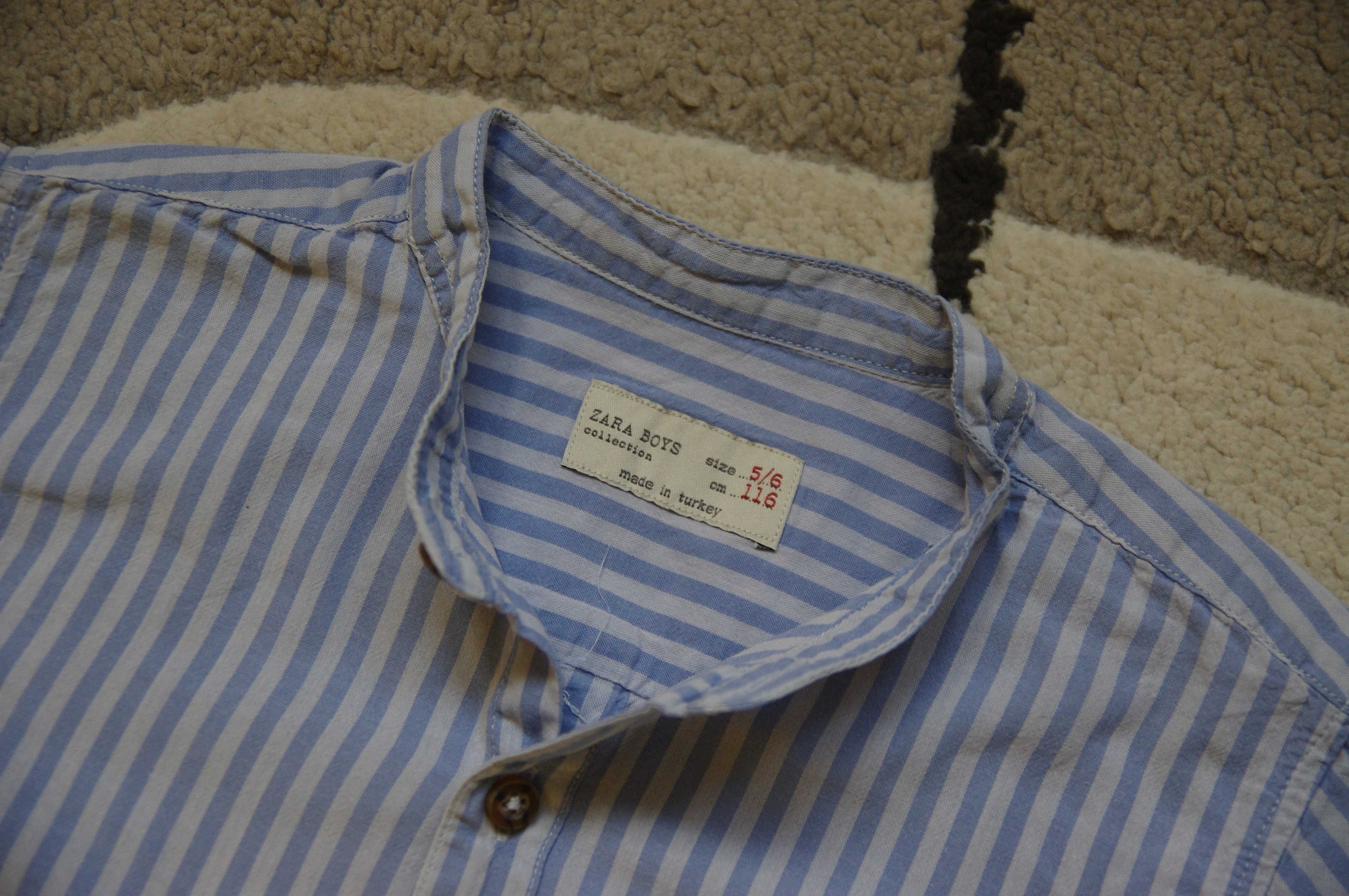 Риза на ZARA и къс дънков панталон за момче, размер 116, 5-6 г.