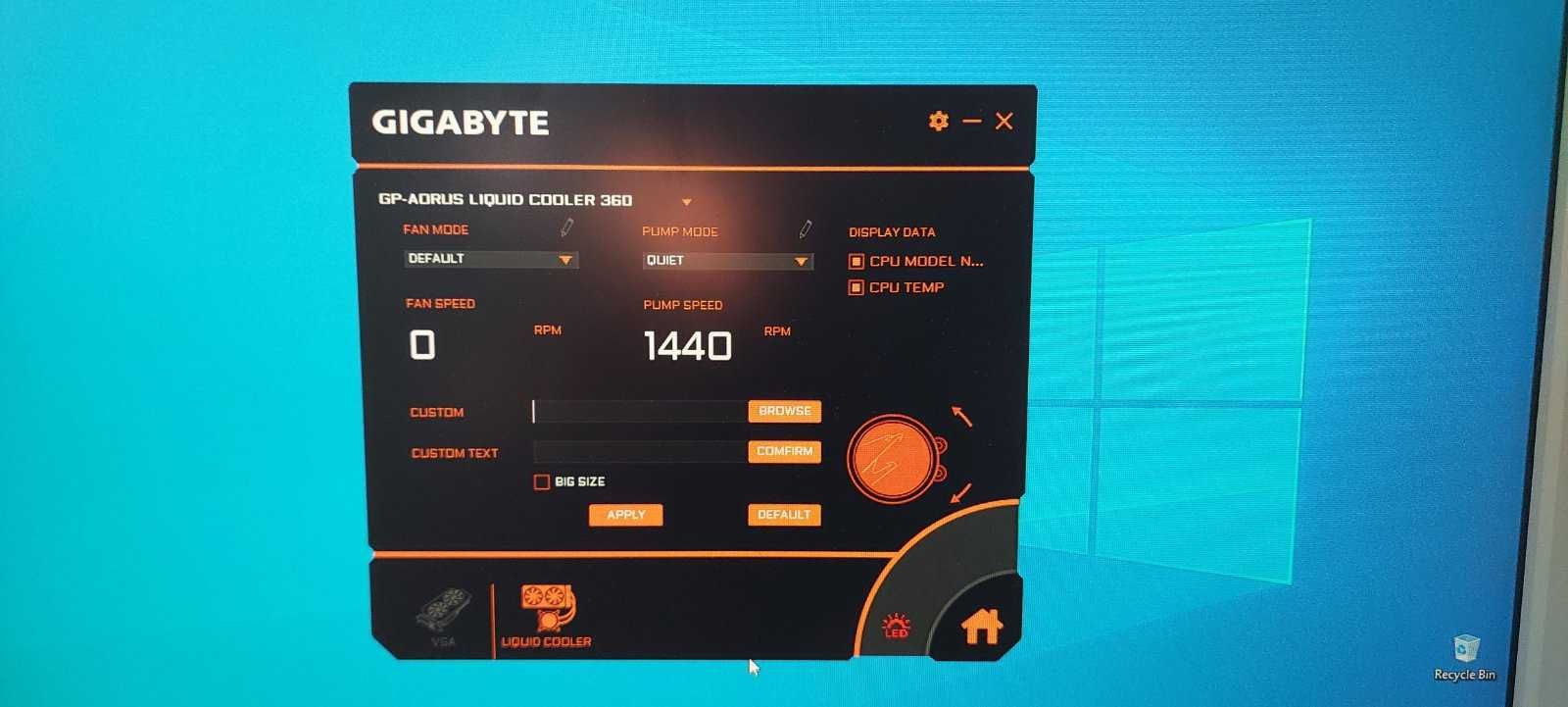 Водно охлаждане Aorus liquid cooler 360