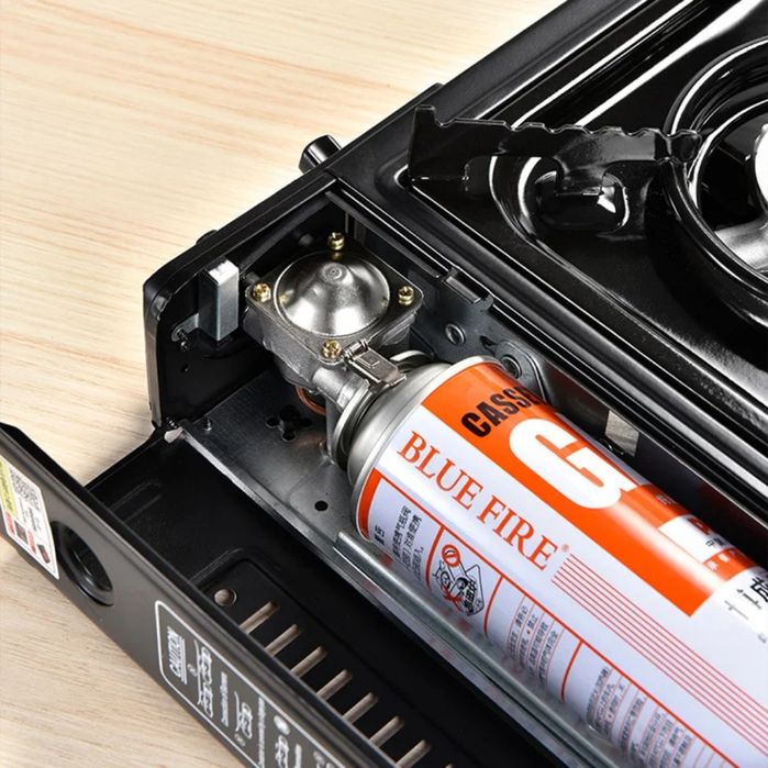 Портативная газовая плита в кейсе для похода