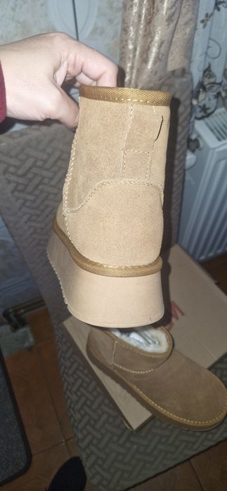 Ghete tip ugg-piele naturală,mărimea-38