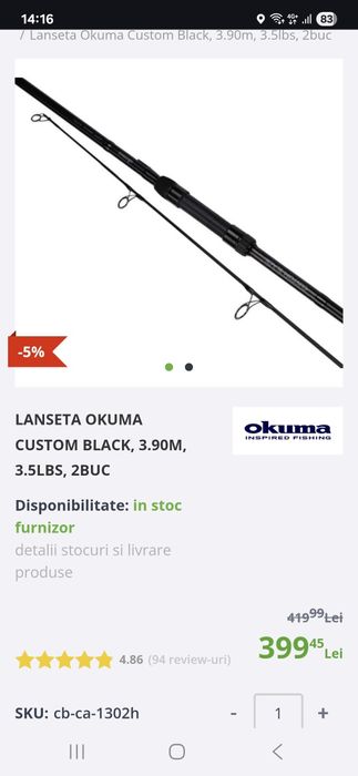 4 lansete +4 mulinete