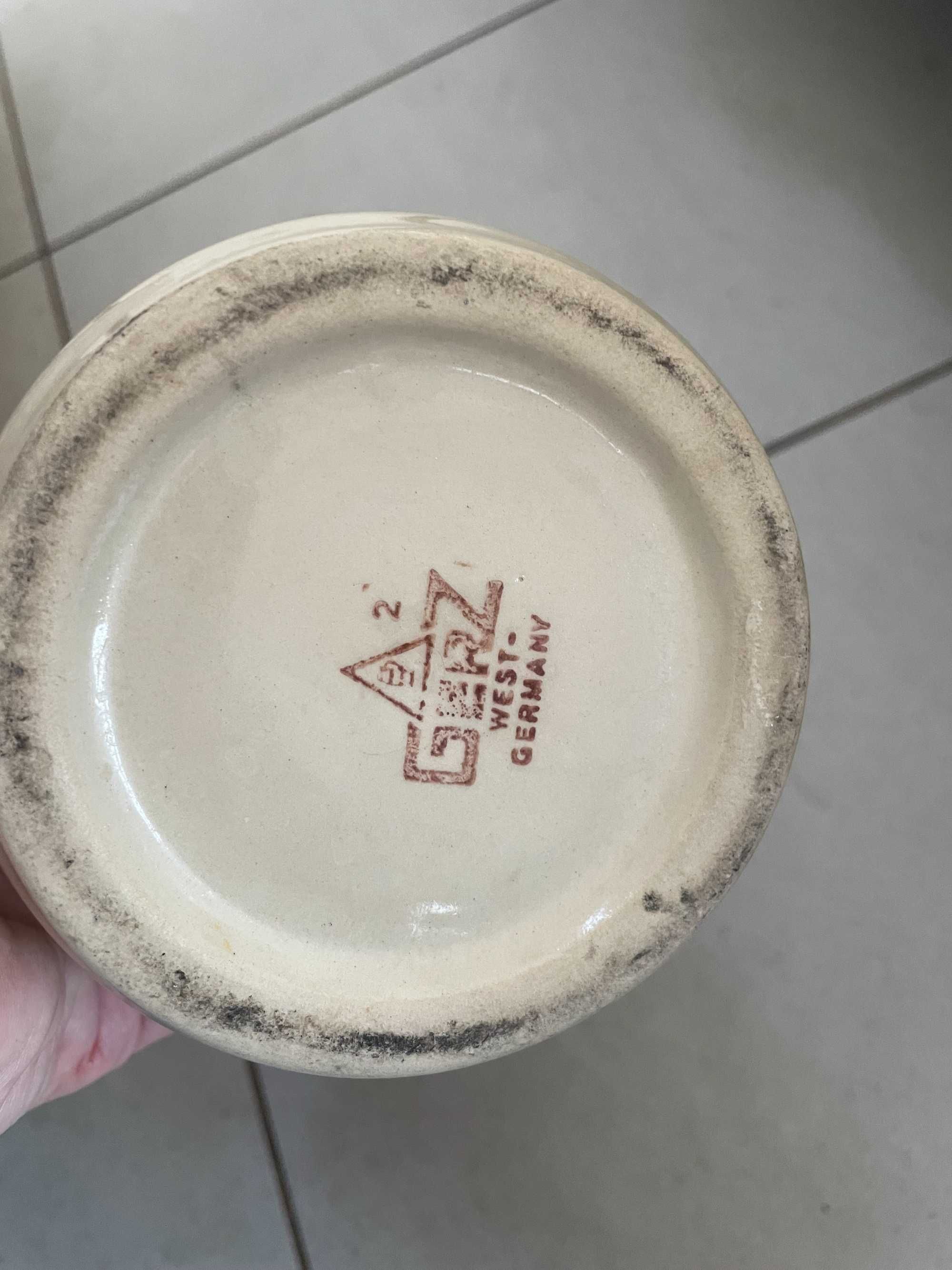 Halba bere Germania, 350 ml, ceramica groasa, capac de zinc