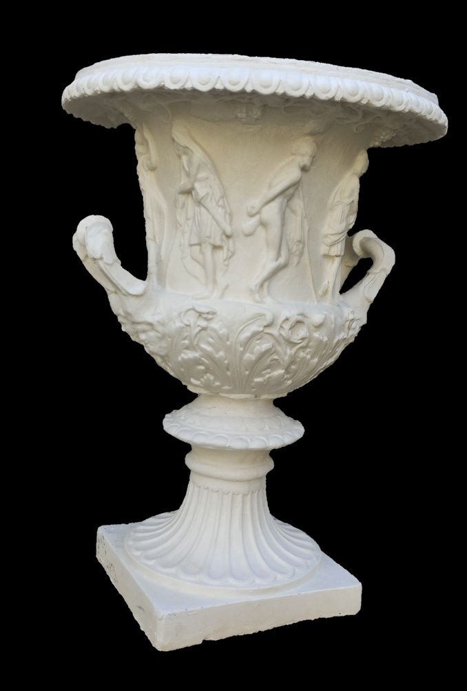 Продаётся гипсовая античная ваза для декоративных цветов