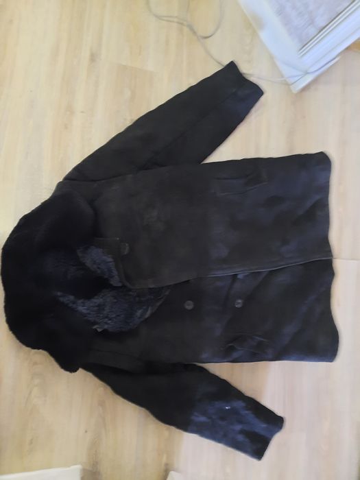 Тулуп черный на зиму