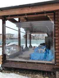 ПВХ мягкое стекло, прозрачные мягкие окна, максимальная ширина до 2,4м