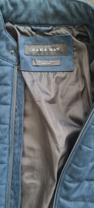 Geaca de piele întoarsă Zara