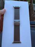 Curea pentru Apple Watch 49mm, Milanese Loop, Natural Titanium Medium
