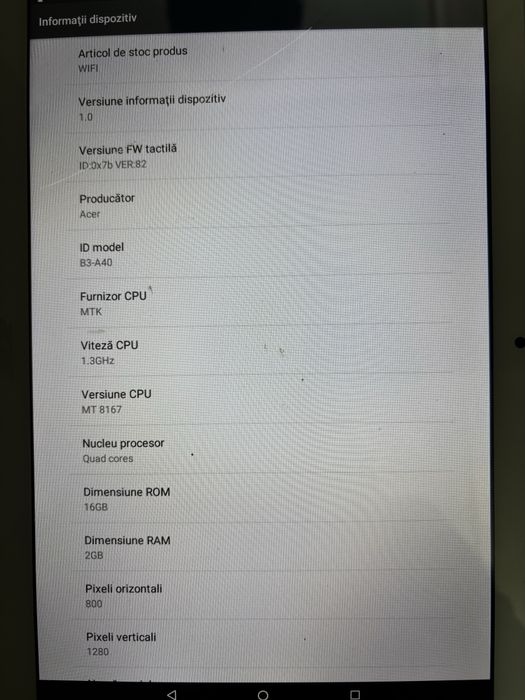Tableta acer iconia tab 10
