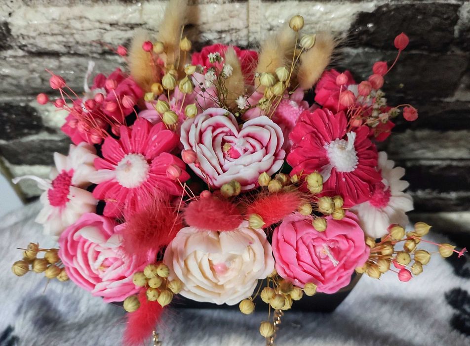 Aranjament flori ceara soia