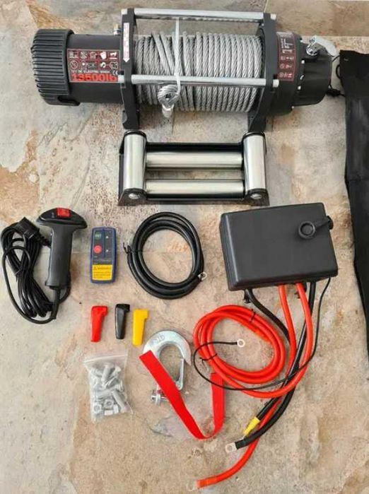 Troliu 12V 13500LBS (6200kg) Vinci Capestan NOU Super Winch