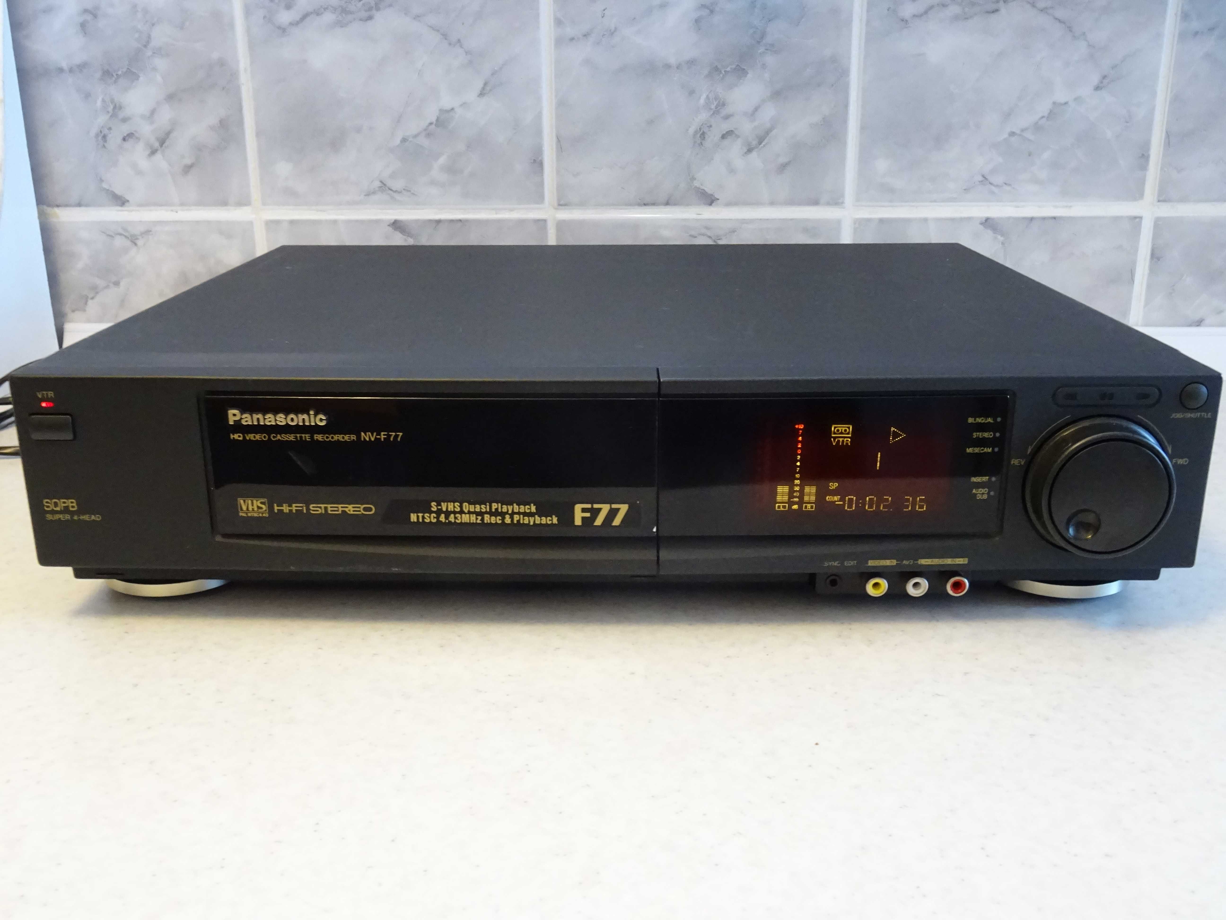 Video recorder Panasonic NV-F 77  S-VHS  4 HEAD Hi-Fi Stereo