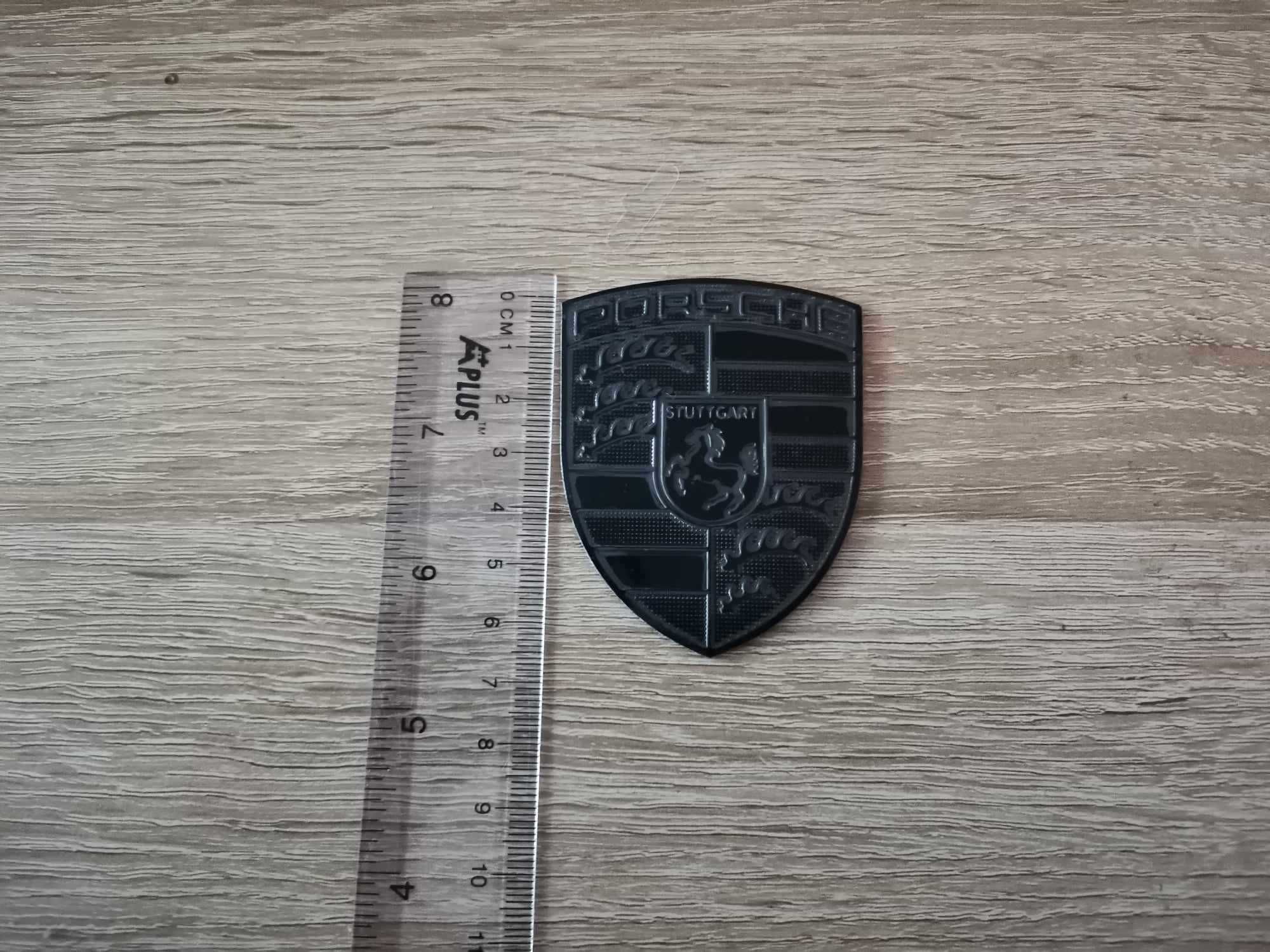 алуминиев черен стикер Порше Porsche