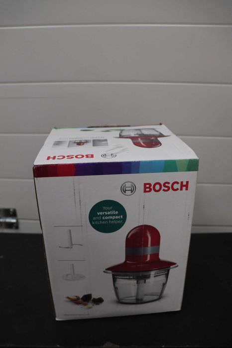 Блендер, чопър, Bosch MMR08R2 резачка за храна, 400 W, червена/сива
