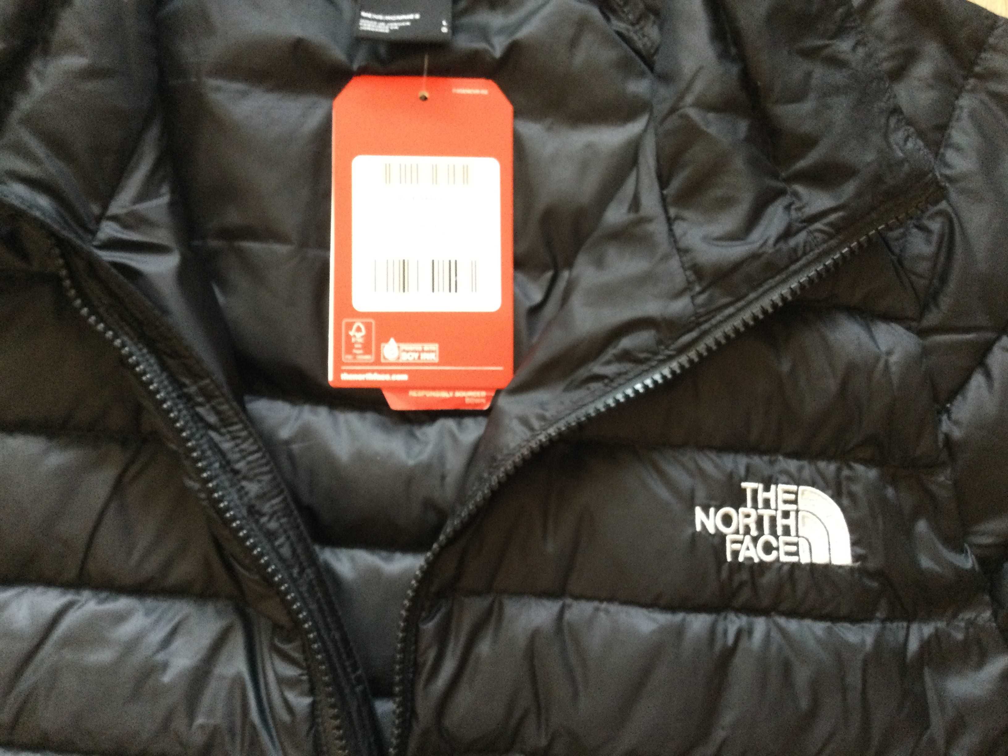 НОВО оригинално черно пухено яке с пух THE NORTH FACE размер L от САЩ