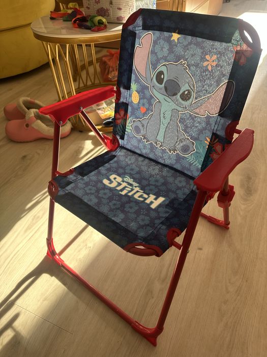 Детско столче сгъваемо за къмпинг Lilo & Stitch, до 30 кг. 38х27х53 см
